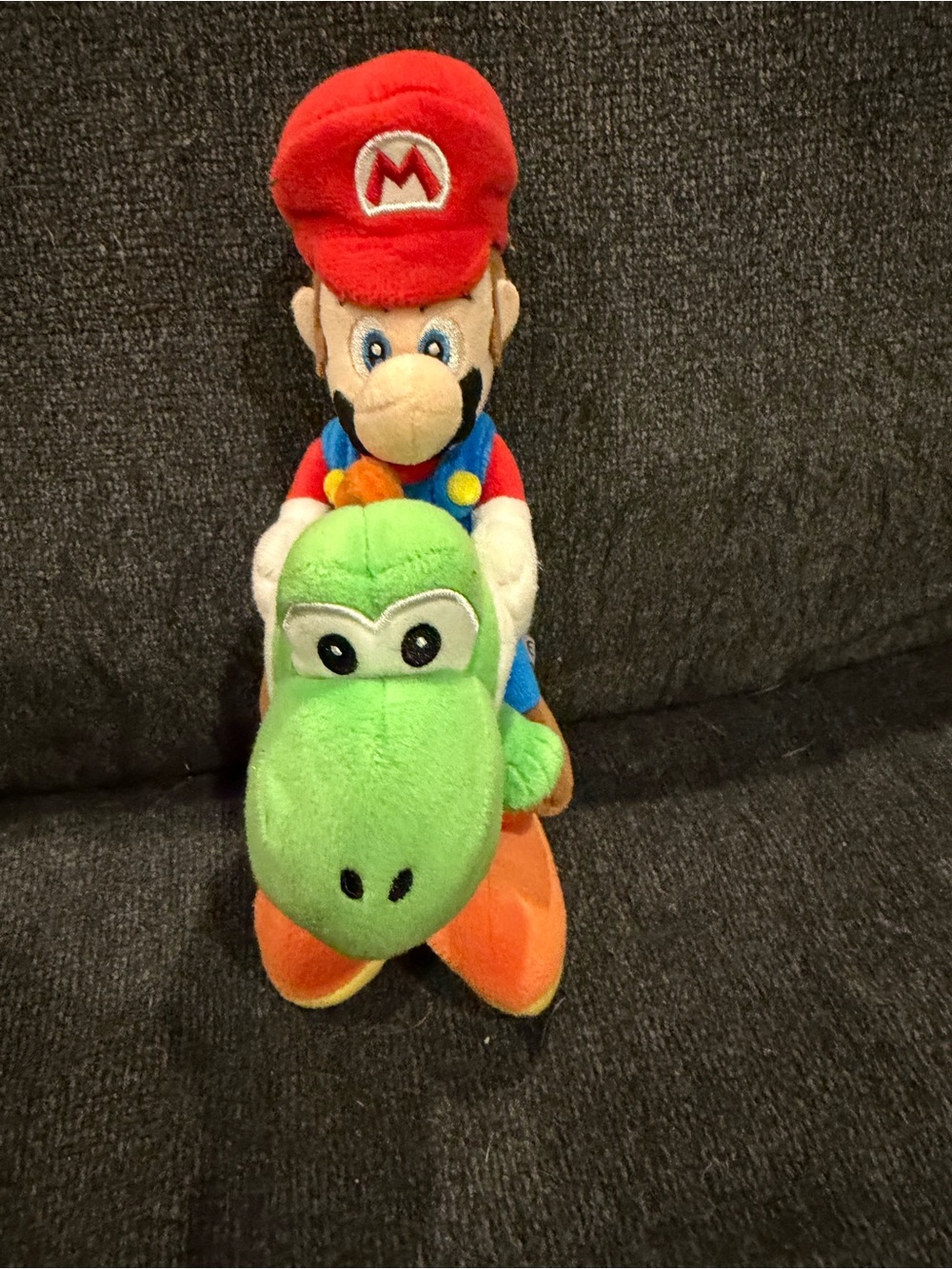 Mario Plush Riding Green Yoshi Plush Toy - Japan authentic